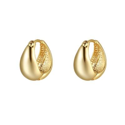 18k Gold Plated Huggies Hoop Earrings 