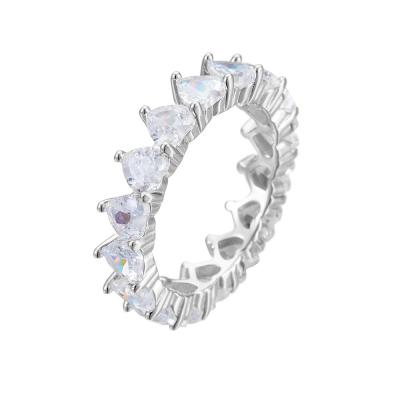  5A Zirconia Eternity Band Wedding Ring