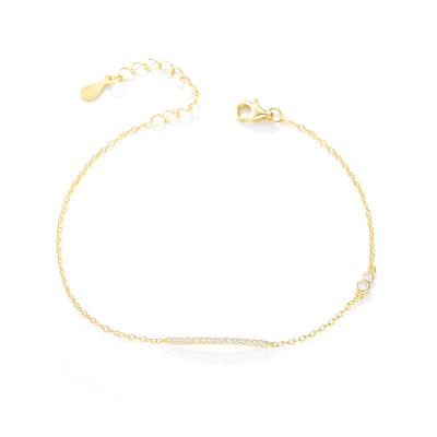 Bar with cz Bracelet