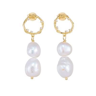Baroque Freshwater Pearl Earring