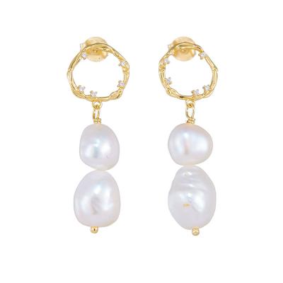 Baroque Freshwater Pearl Earring