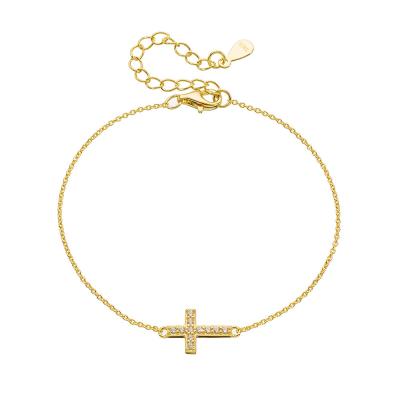 Cross Gold Bracelet