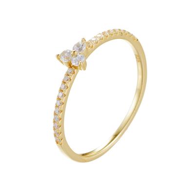 Dainty Three Stones Ring