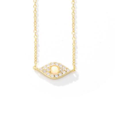Devil's Eye Opal Necklace