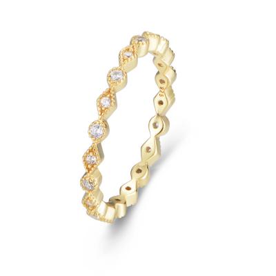 Geometric Shape CZ Ring