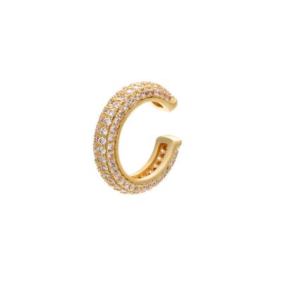  Gold Plated Micro Pave Ear Cuff Earings 