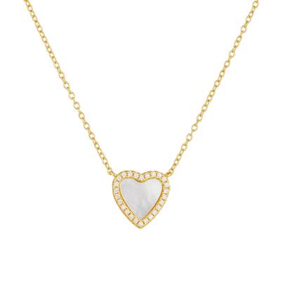Heart shaped Shell Pendant Necklace
