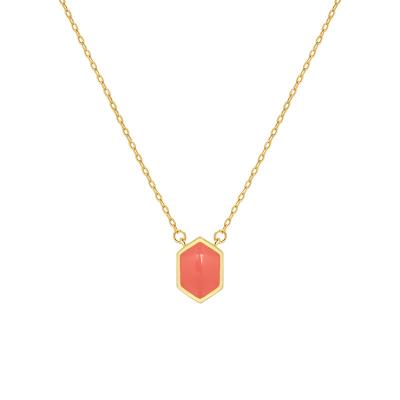 Hexagon Pendant Necklace