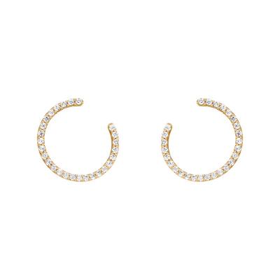 Ice Out Bling Cz Stud Earring