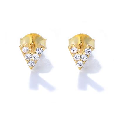 Letter V Earring