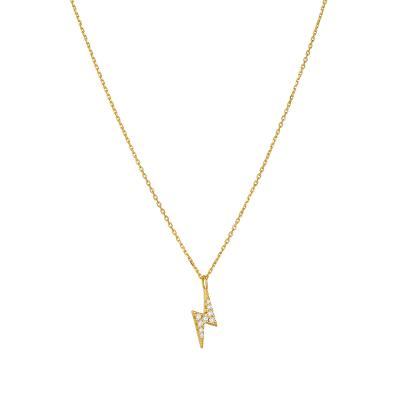 Lightning Shape Pendant Necklace