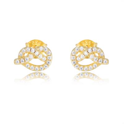 Love Knot Charm Stud Earrings