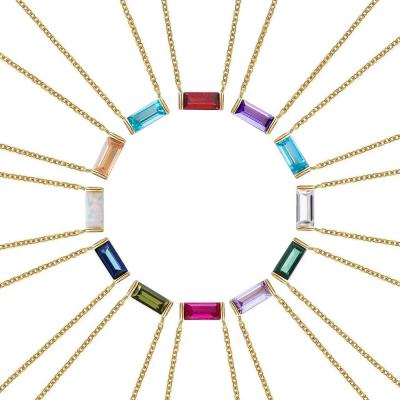Lucky stone women necklace