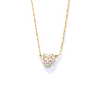 Micro Heart Zircon Necklace