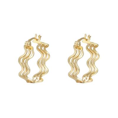Mobius Hollow Out Hoop Earrings 