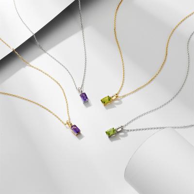 Natural Crystal Pendant Necklace