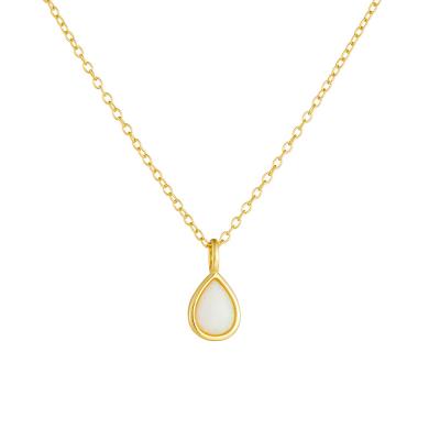 Pear Shaped Opal Necklace