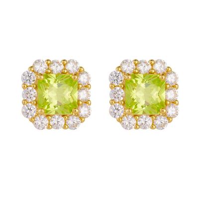 Square zircon Stud Earrings