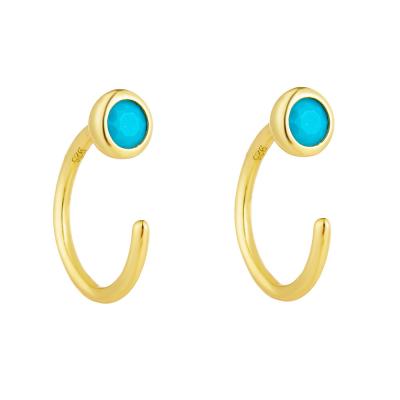 Sterling Silver C Shape Earring Cuff