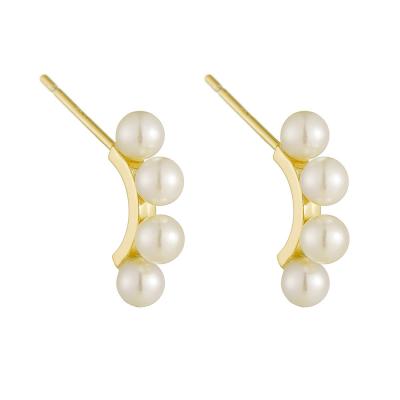 Sterling silver Pearl Earring
