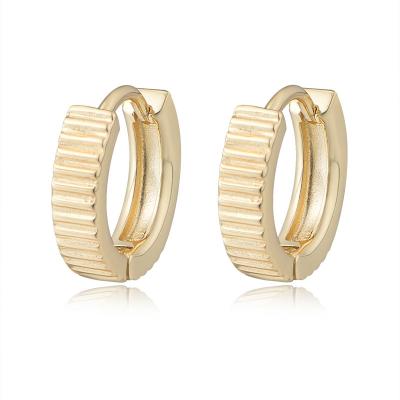 Stripe Hoop Earring