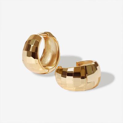 Thick Chunky Wide Hoop Vintage Earring 