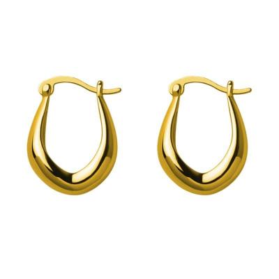 Thick Minimalist Hoop Earrings 
