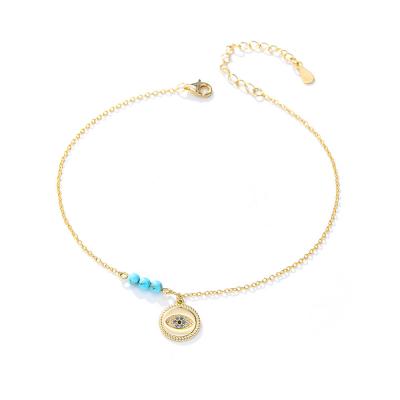 Turquoise Beaded Bracelet Anklet