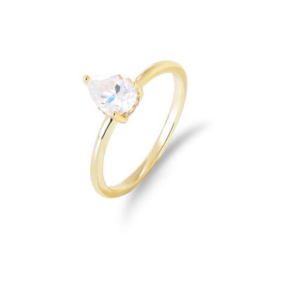 Waterdrop Zircon Ring